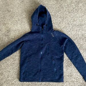 CVG zip-up hoodie, blue
